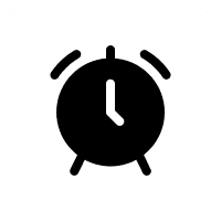 Minimalist alarm clock illustration